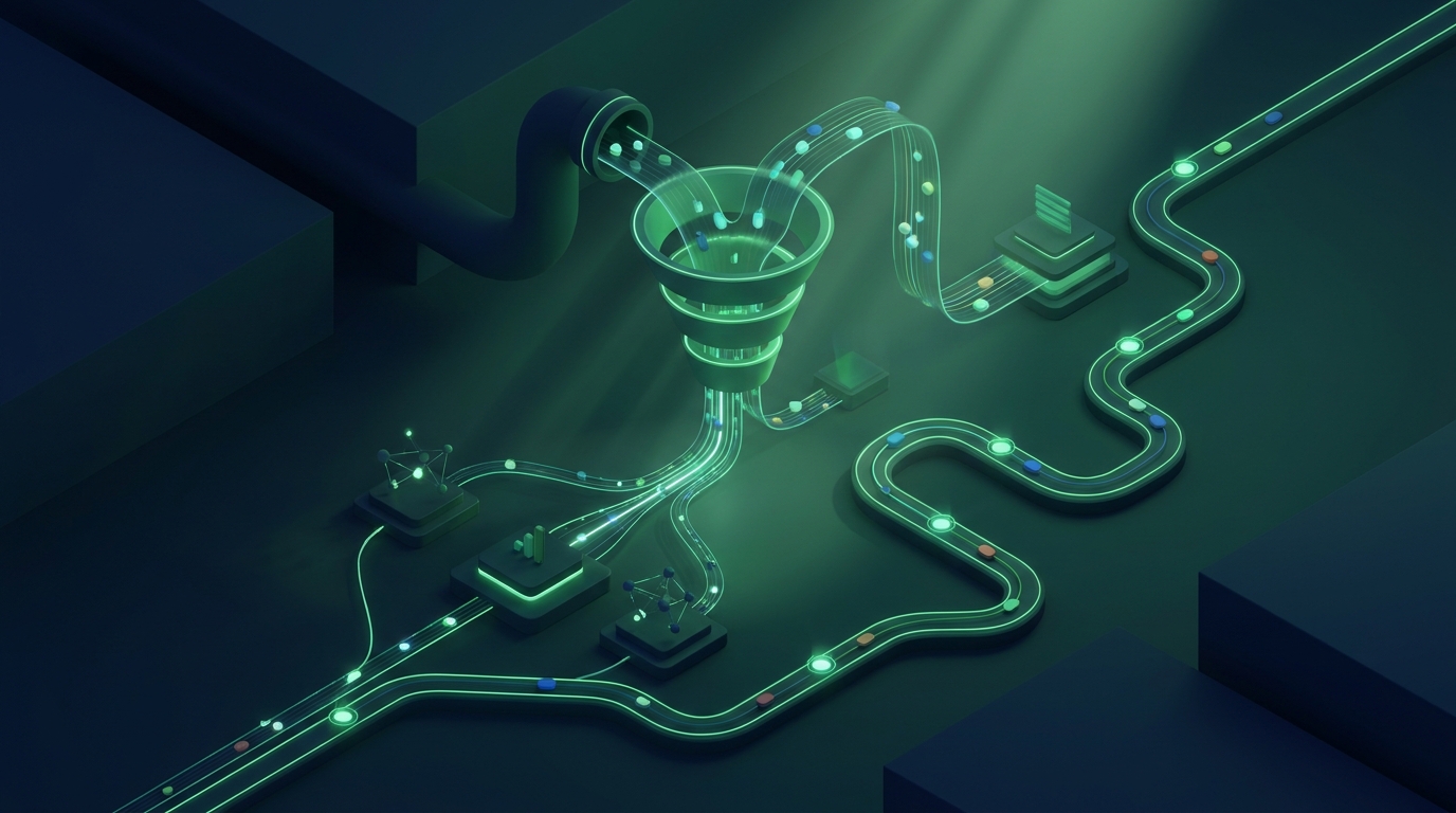 Infographic για digital marketing - οπτικοποίηση εννοιών funnel exploration reports, funnel analysis GA4 Ελλάδα, GA4 lead tracking