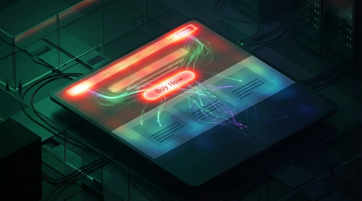 Infographic για digital marketing - οπτικοποίηση εννοιών heatmap analysis, website heatmap, how to read a heatmap